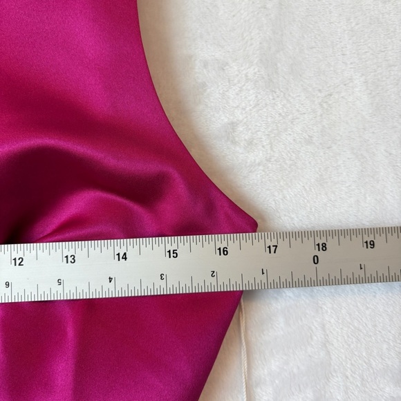 Reformation Zenni silk dress mini pink NWT 2 - Picture 6 of 10